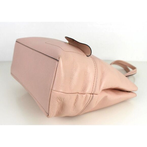 ROOMY J.CREW POWDER PINK GENUINE LEATHER SHOULDER BAG HANDBAG TOTE HOBO PURSE - Picture 7 of 14